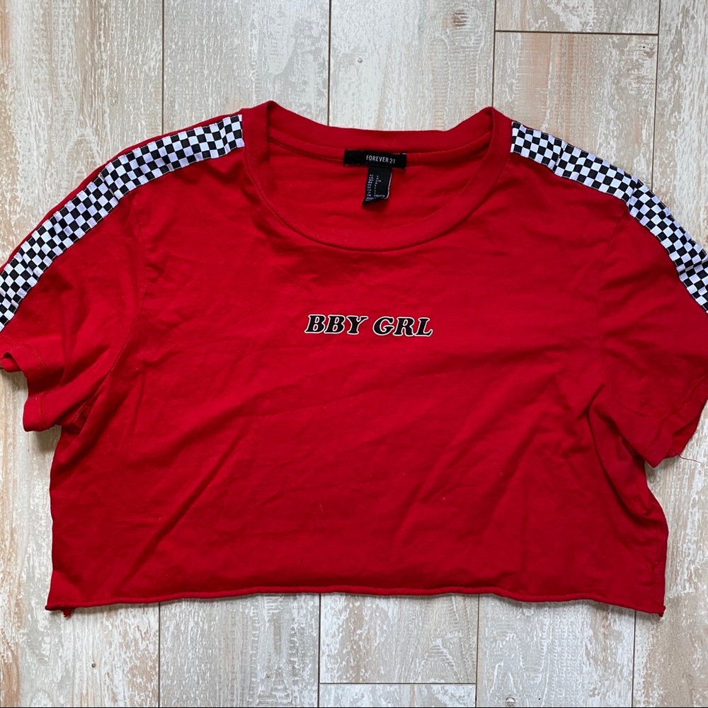 F21 “BBY GRL” Crop Top